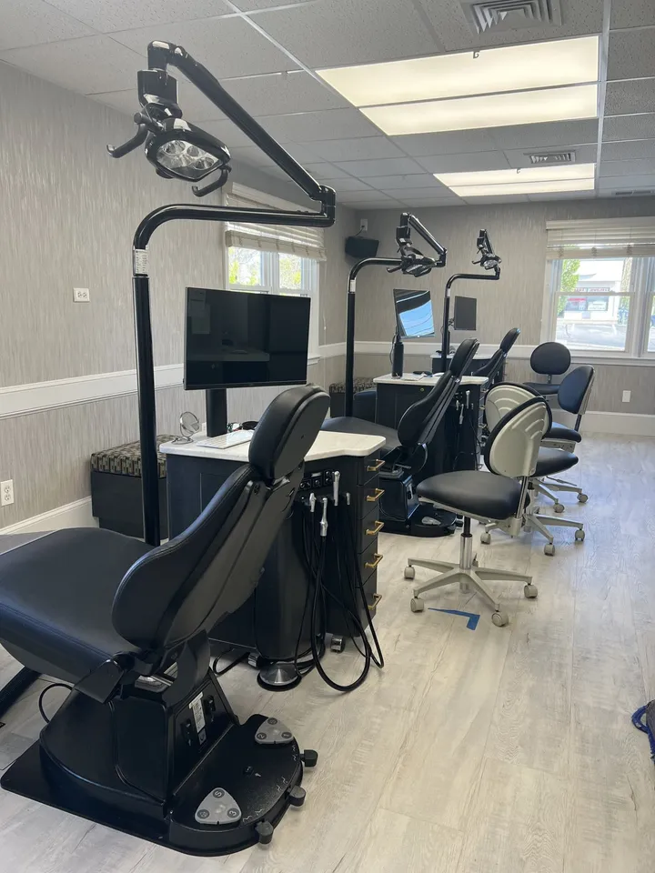 Dental office treatment room with new windows
